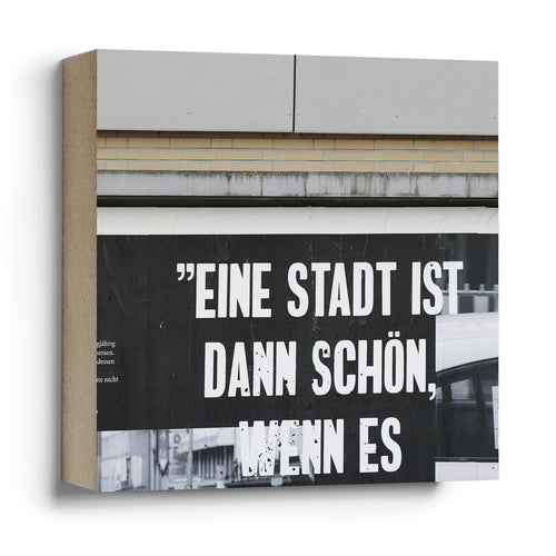 Eine Stadt ist dann schön wenn es