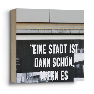 Eine Stadt ist dann schön wenn es