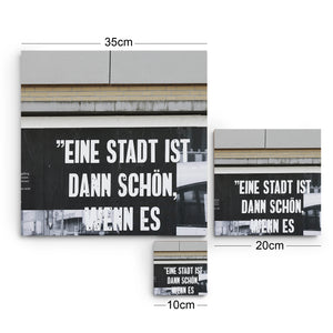 Eine Stadt ist dann schön wenn es